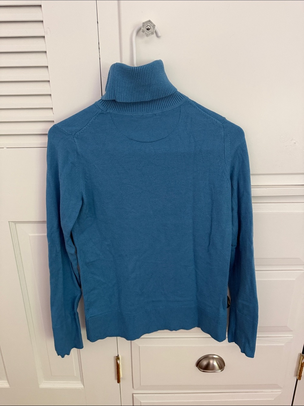 Blue Turtleneck Sweater - Men's Classic Fit - Picture 3 of 4